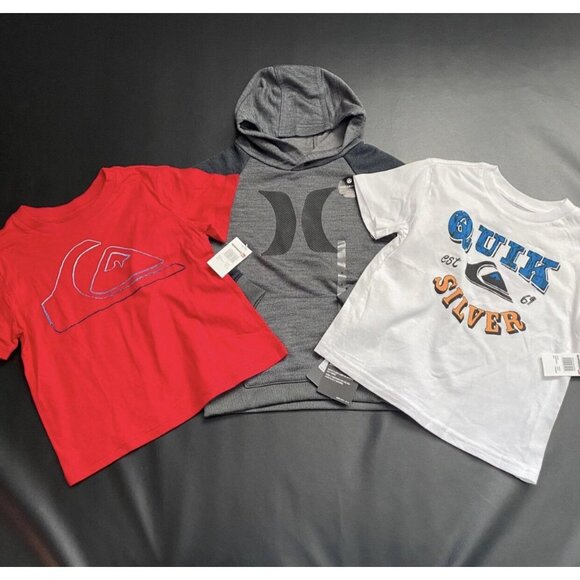 NWT Hurley Hoodie & Tees Bundle Boys Size 4